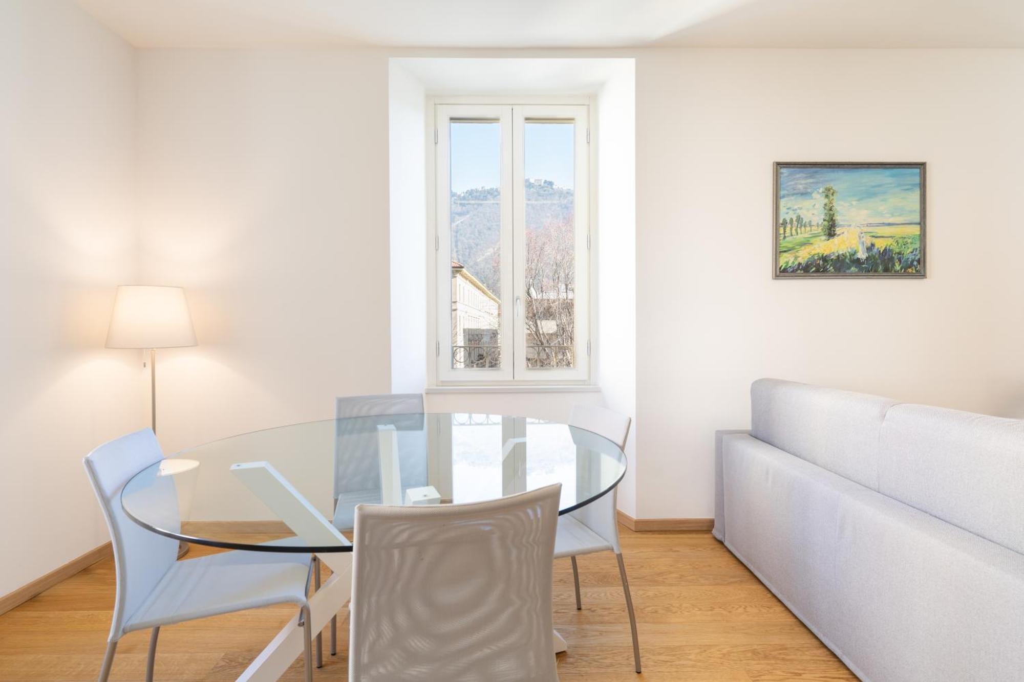 Historical Center - Free Parking And Private Terrace Apartment Como Bagian luar foto