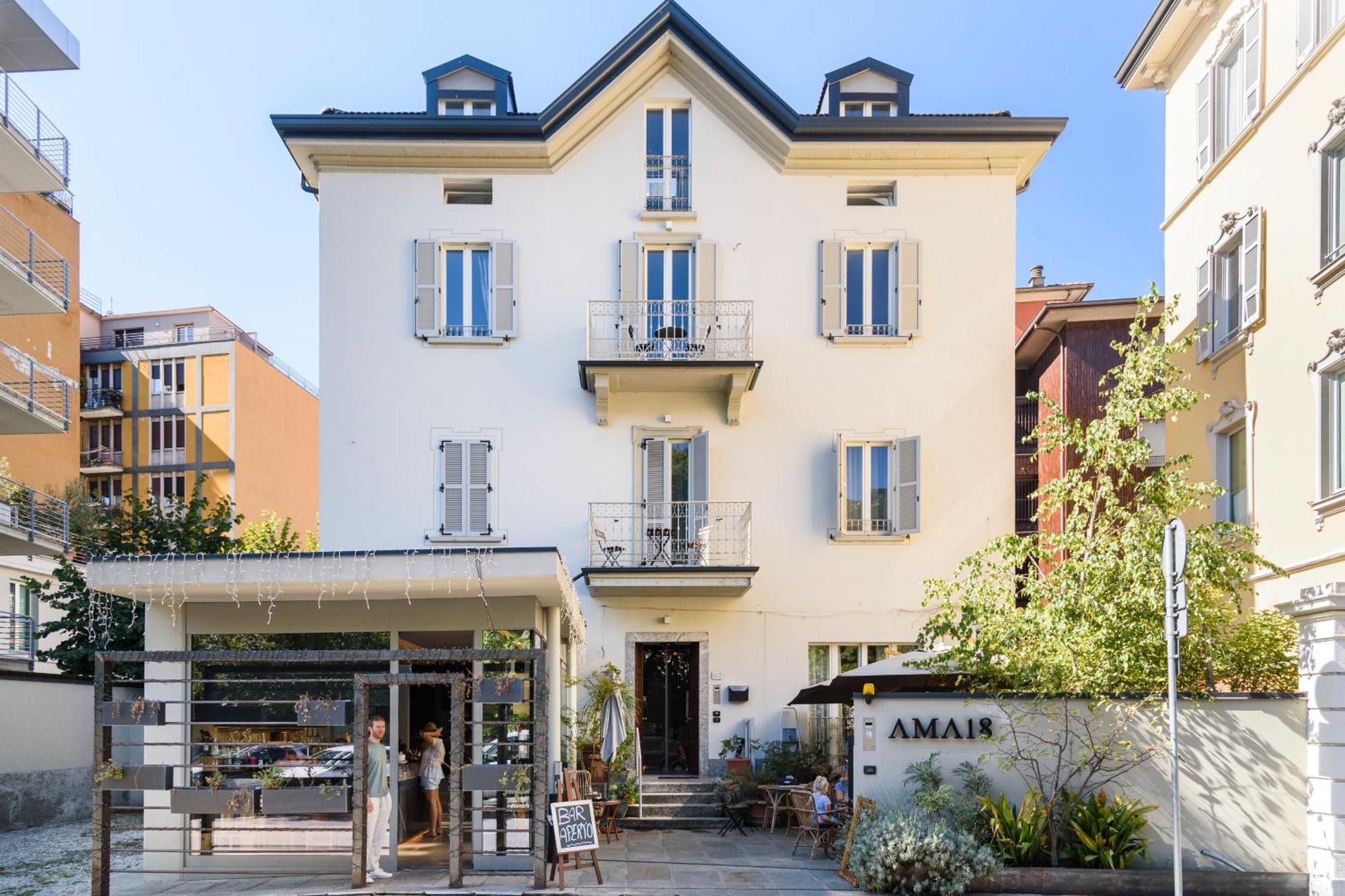 Historical Center - Free Parking And Private Terrace Apartment Como Bagian luar foto